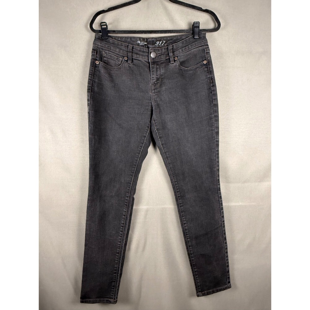 The Limited 917 Skinny Jeans Women 8S Black Faded Stretch Denim Mid Rise